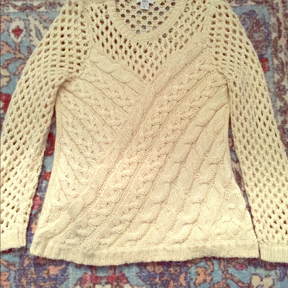Cream colored Sweater.